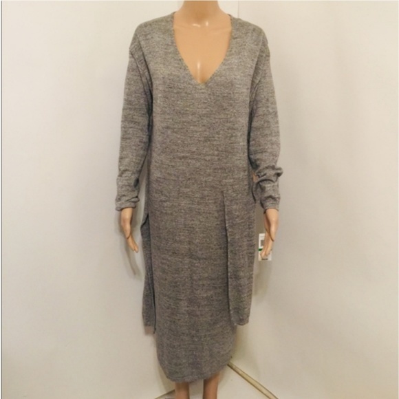 NEW GIBSON LATIMER TIE WAIST SWEATER DRESS - Picture 2 of 6